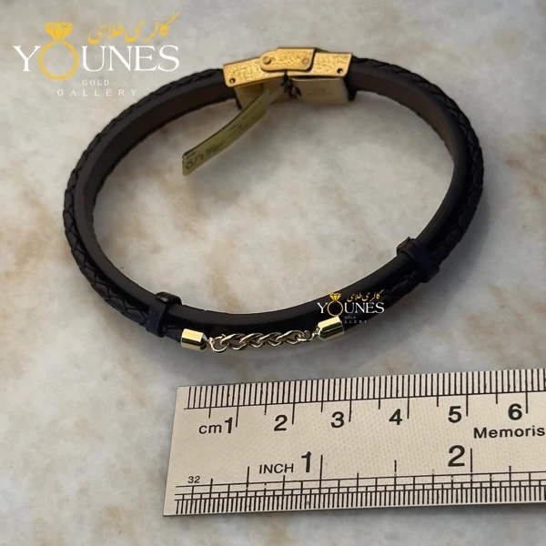دستبند طلا چرم کارتیر CR-104